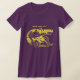 T-shirts "T da albufeira" das mulheres no roxo e no ouro (Laydown)