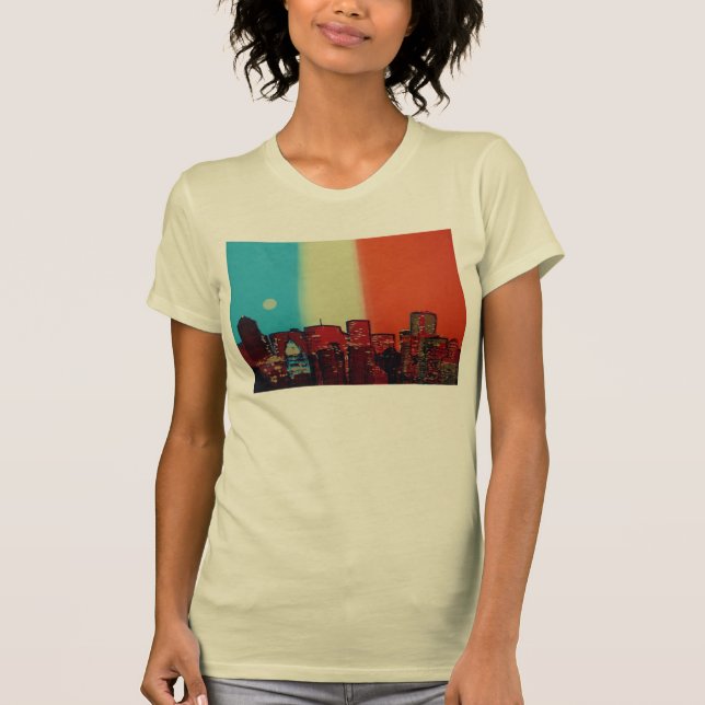 T-shirts T da arquitectura da cidade (Frente)