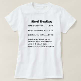 T-shirts T da caça do fantasma