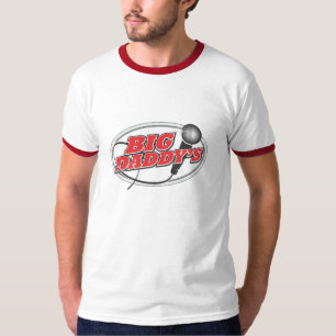 T-shirts T da campainha dos homens - vermelho