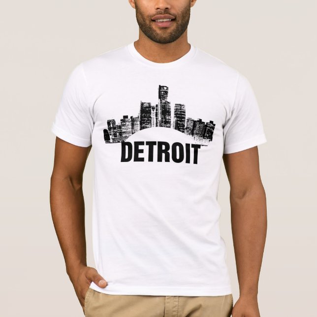 T-shirts T da cidade de Detroit (Frente)