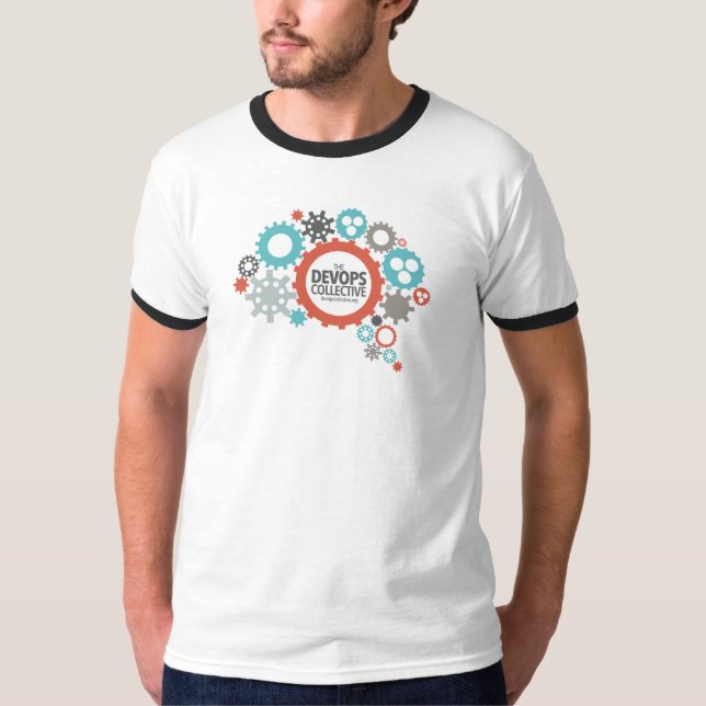 T-shirts T da colectividade de DevOps (Frente)