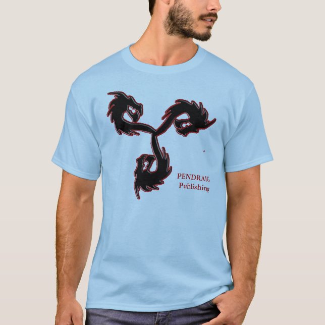 T-shirts T da cor de Pendraig (Frente)