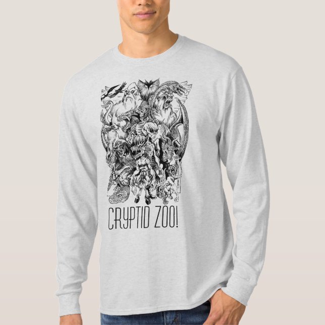 T-shirts T da Erva-benta-acima do monstro do jardim (Frente)