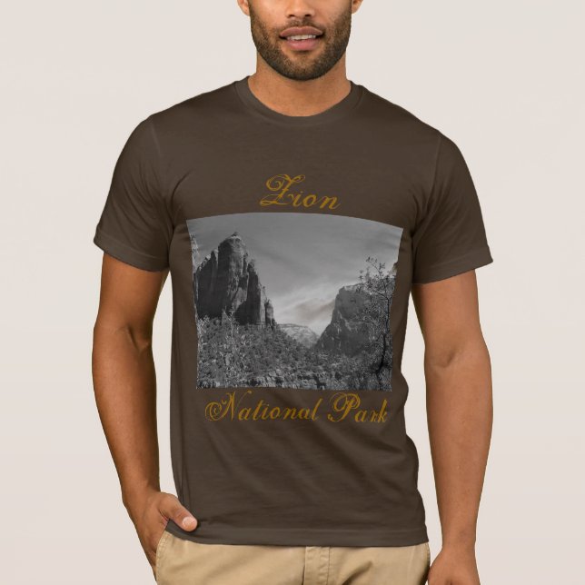T-shirts T da foto de Zion (Frente)