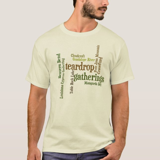 T-shirts T da lágrima (Frente)