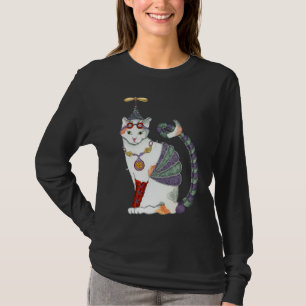 T-shirts T da obscuridade do gato de Steampunk Gretel