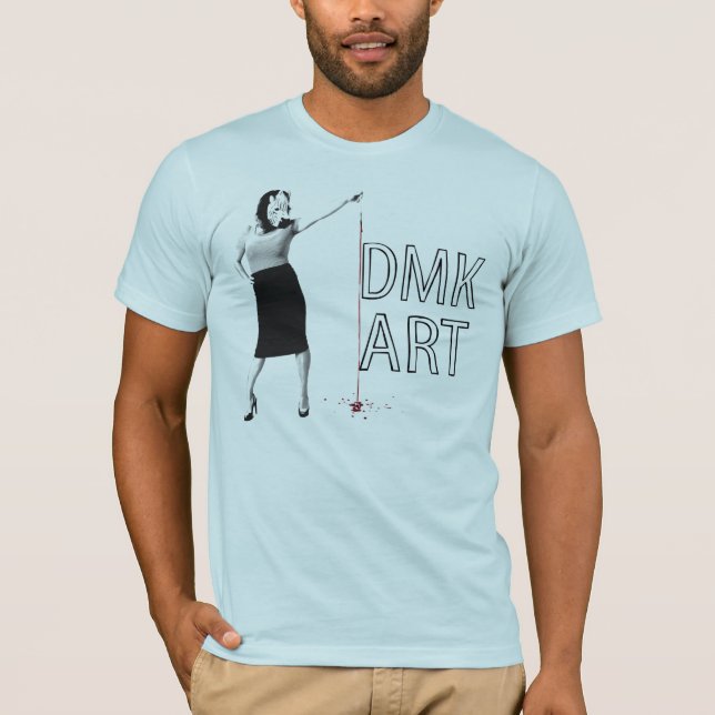 T-SHIRTS T DA ZEBRA DA ARTE DE DMK (Frente)