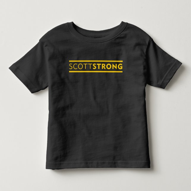T-SHIRTS T DAS CRIANÇAS DE SCOTTSTRONG (Frente)