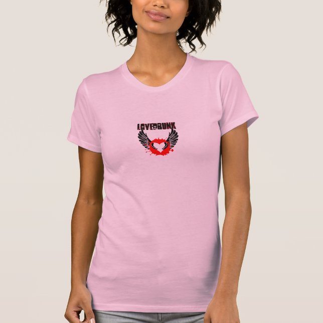 T-shirts T das senhoras de Lovedrunk (Frente)