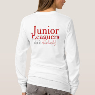 T-shirts T das senhoras do LS - traseiro