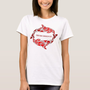 T-shirts T de Aihe (golfinhos) ou Hoodie - vermelho no