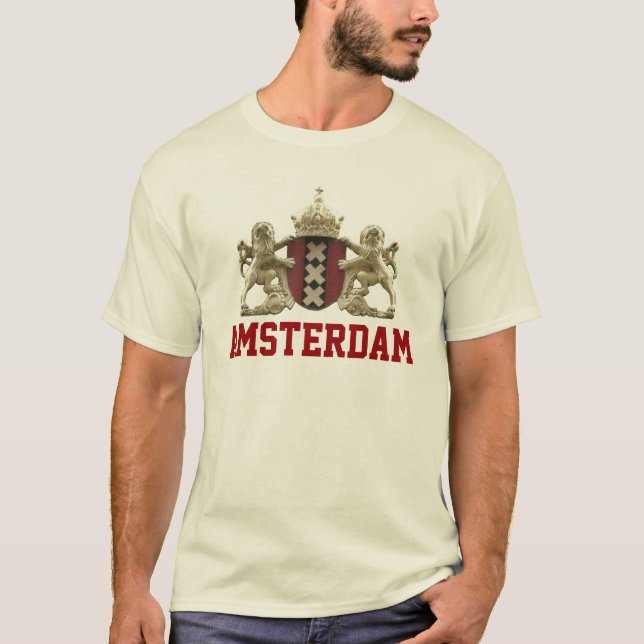T-shirts T de Amsterdão (Frente)