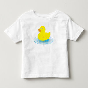 T-shirts T de borracha do plissado da criança do pato