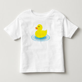 T-shirts T de borracha do plissado da criança do pato