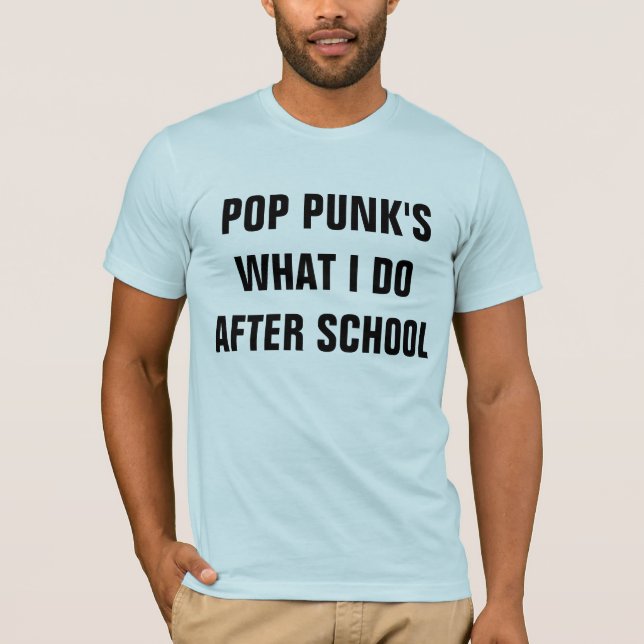 T-shirts T de estalo dos punks (Frente)