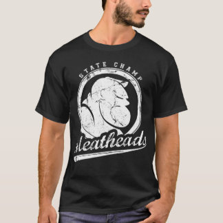 T-shirts T de Meatheads, versão 1 (T escuro)