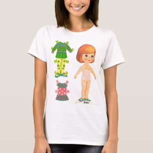 T-shirts T de papel da boneca