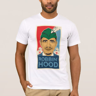 T-shirts T de Robin Hood da capa de Barack Obama!