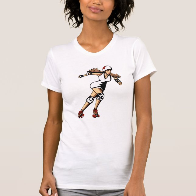 T-shirts T de Rollergirl (Frente)