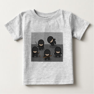 T-shirts T do bebê de Ninja