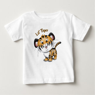 T-shirts T do bebê do tigre de Lil