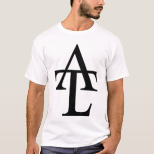 T-shirts T do branco de ATL