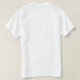T-shirts T do branco do pitbull (Verso do Design)