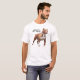 T-shirts T do branco do pitbull (Frente Completa)