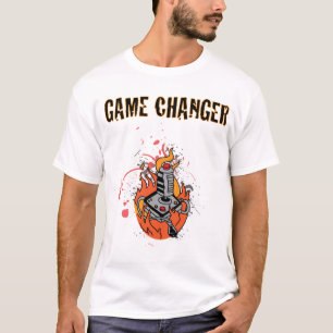 T-shirts T do cambiador do jogo