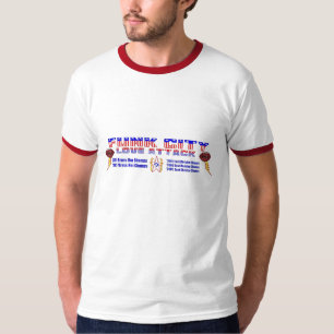 T-shirts T do campeonato do ataque do amor da cidade do