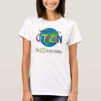 T-shirts T do cidadão do mundo