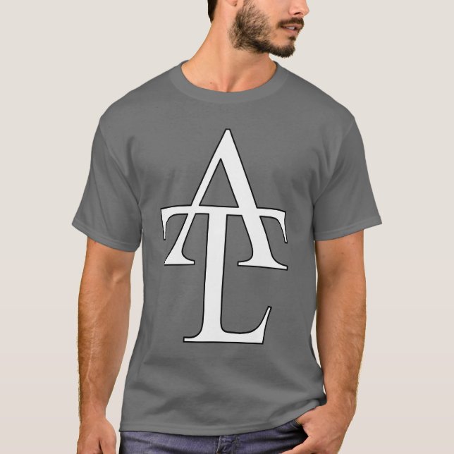 T-shirts T do cinza de ATL (Frente)