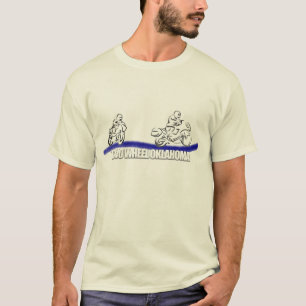 T-shirts T do esboço de Oklahoma de duas rodas