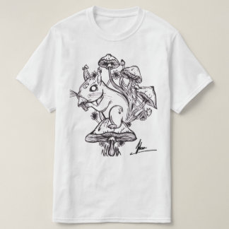 T-shirts T do esquilo