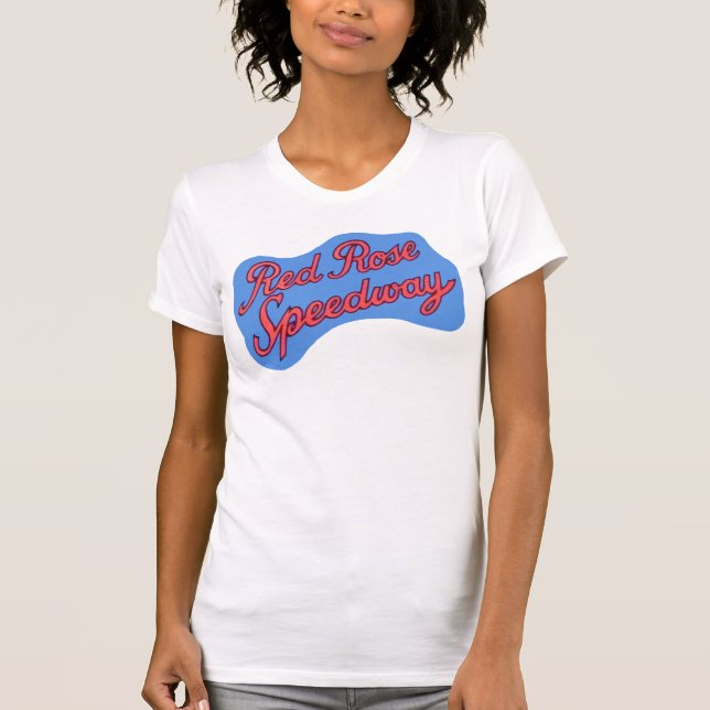 T-shirts T do estrada da rosa vermelha (Frente)