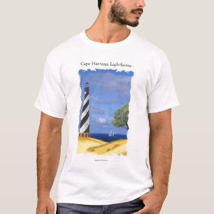 T-shirts T do farol de Hatteras do cabo