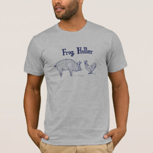T-shirts T do Holler do sapo dos homens