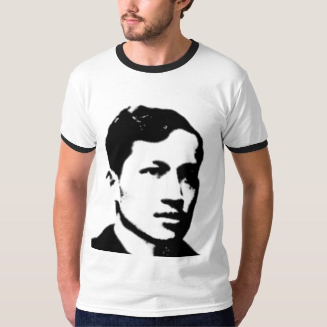 T-shirts T do homem de Jose Rizal (Frente)