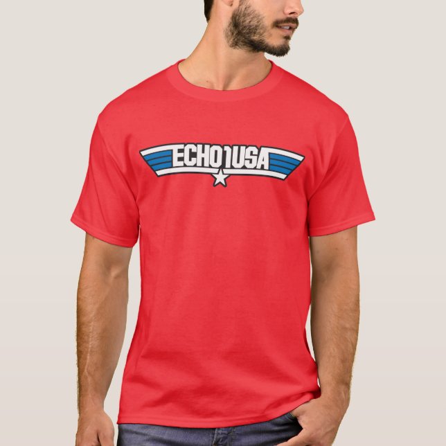 T-shirts T do homem do gelo de Echo1USA (Frente)
