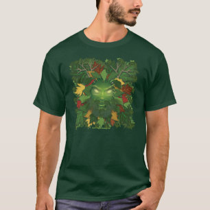 T-shirts T do homem verde