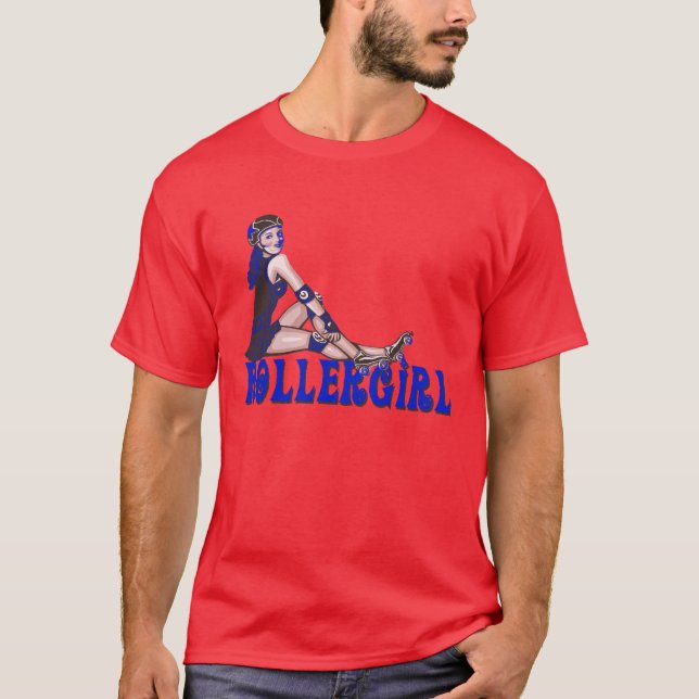 T-shirts T do jammer de Rollergirl (Frente)