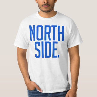 T-shirts T do lado norte
