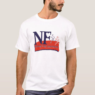 T-shirts T do logotipo da maratona do N-F