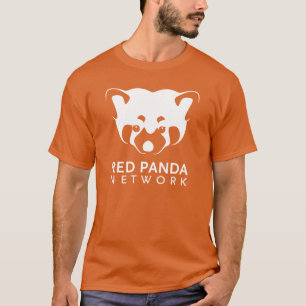 T-shirts T do logotipo da panda vermelha