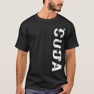 T-shirts T do logotipo de Cuda Vert