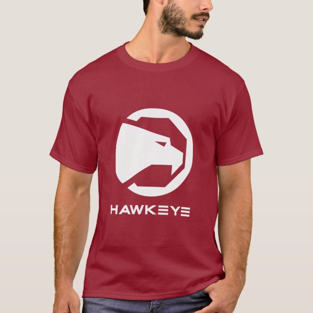 T-shirts T do logotipo de Hawkeye (Frente)