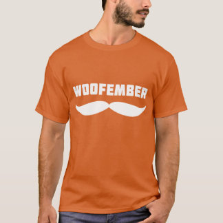 T-shirts T do logotipo de Woofember (alaranjado)