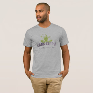 T-shirts T do logotipo do fumo do Cannatopia dos homens