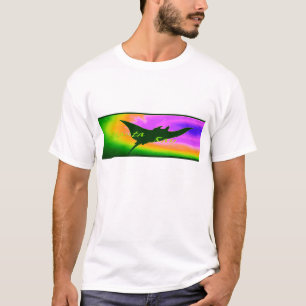 T-shirts T do logotipo do mar profundo de raio de Manta